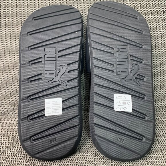 Puma Cool Cat 2.0 Mens Size 7 Black & Red Slide Sandals - Picture 3 of 5